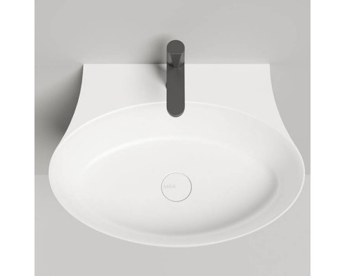 Salini Alda Wall 01 Раковина 58х45х15см., с 1 отв., сифон, слив-пер, мат-л: S-Sense, цвет: белый глянцевый. 140311G