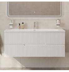 Тумба с раковиной Cezares Duet 120, bianco opaco, раковина Cezares CZR-8073-120