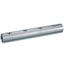 Коллектор распределительный, длявинтовых соединений, с внутренней резьбой, 1 1/4x3/4/4, нехромированный, межцентровое 100 мм