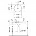 Duravit Cape Cod Раковина 48см., 1 отв., накладная, цвет: белый. 2328480000