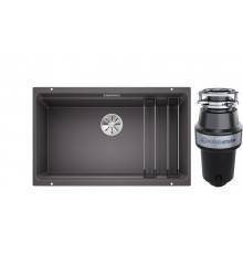 Комплект Мойка Blanco Etagon 700-U темная скала + Измельчитель KUCHENSTERN Muhle