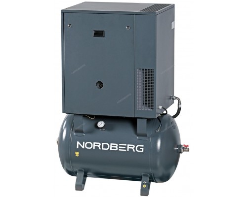Компрессор винтовой, 7,5кВт, 10Бар, 1000л/мин, ресивер 270л NORDBERG NCS270/1000-10