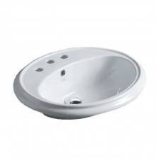 SIMAS Arcade Раковина 61х50.5 см, 3 отв., цвет: белый. AR859bi*3