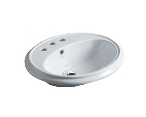 SIMAS Arcade Раковина 61х50.5 см, 3 отв., цвет: белый. AR859bi*3
