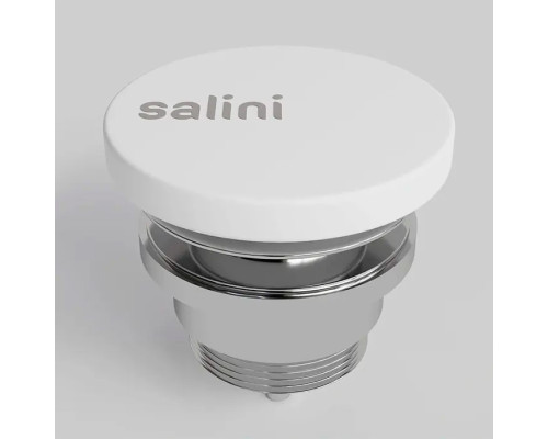 Salini D604 Донный клапан для раковины, фиксированный, S-Stone, цвет: белый. 166202G