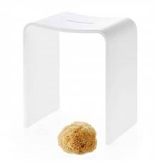 Decor Walther Stone Stool Душевая табуретка 46x40x28см, напольная, цвет: белый. 0974750