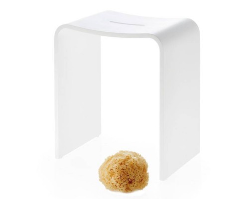 Decor Walther Stone Stool Душевая табуретка 46x40x28см, напольная, цвет: белый. 0974750 Decor Walther Stone Stool Душевая табуретка 46x40x28см, напольная, цвет: белый. 0974750