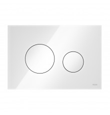 TECEloop Панель смыва с двумя клавишами, стекло белое, клавиши белые 9240650