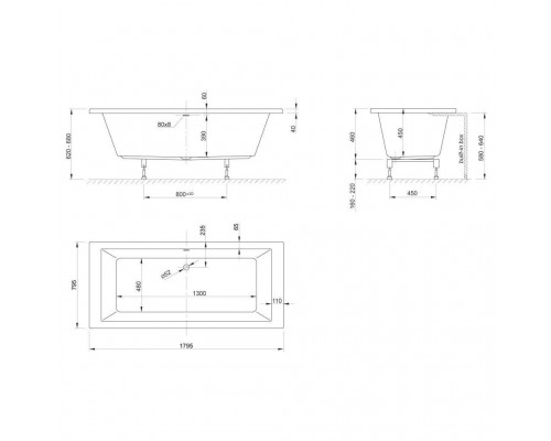 Knief Culture FIT Ванна встраиваемая 180x80x60см с ножками, цвет: белый. 0100-091-06, 0400-268-06 Knief Culture FIT Ванна встраиваемая 180x80x60см с ножками, цвет: белый. 0100-091-06, 0400-268-06