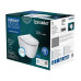 Duravit Soleil by Starck Унитаз подвесной 54х37см, безободковый, HygieneFlush, сиденье микролифт, цвет: белый. 45910920A1