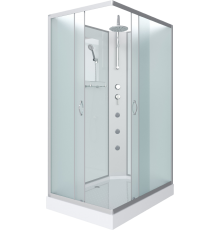 Душевая кабина Niagara Classic NG-43085-14QBKTG 100х80 см, без крыши, с гидромассажем и тропическим душем