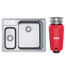 Комплект Мойка Franke Bell BCX 260 TL нержавеющая сталь + Измельчитель