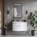 Kerama Marazzi Riva Раковина 100.7х48х15см., накладная, мебельная, с крепежом, левая, 1 отв., с переливом, цвет: белый глянцевый