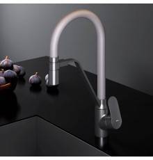 F8007825 Смеситель для кухни с каналом для питьевой воды и гибким серым изливом