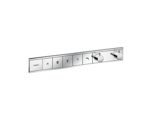 Hansgrohe RainSelect Термостат для душа, 5 источников, внешняя часть, цвет: хром. 15384000 Hansgrohe RainSelect Термостат для душа, 5 источников, внешняя часть, цвет: хром. 15384000