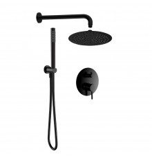 AQM8404MB Набор для комплектации душа со смесителем, черный матовый AQM8404MB