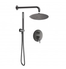 AQM8404GM Набор для комплектации душа со смесителем, металл AQM8404GM