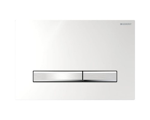 Geberit Sigma50 Клавиша для двойного смыва, квадратная, цвет: хром. 115.788.21.2
