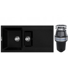 Комплект Мойка Lava D5.LAV + Измельчитель KUCHENSTERN Muhle
