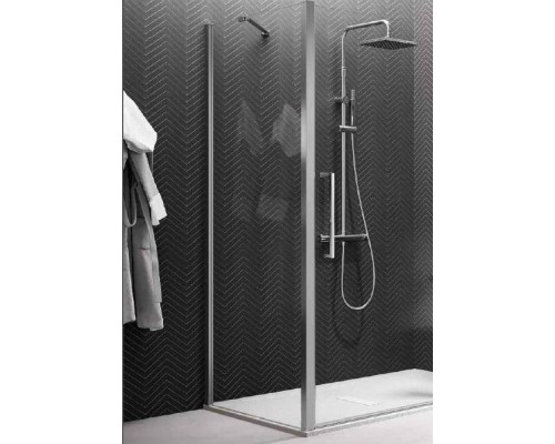 NOVELLINI YOUNG Боковая стенка 890-910х2000 мм., для установки с дверью, профиль хром, стекло прозрачное. Y2F1B89-1K