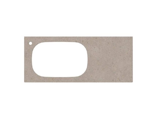 Kerama Marazzi Magica Столешница из керамогранита для встраиваемых раковин сверху Риккарди 120см, с 1 отв., цвет: бежевый матовый . MA.2.1.SG540620R\120