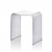 Decor Walther DW 80 Табурет 40x30x46см, акрил, напольный, цвет: белый. 0506850