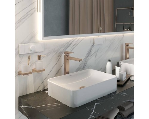 Hansgrohe Xuniva Q Раковина-чаша 55х40см., без отв., накладная, без перелива, цвет: белый. 60168450