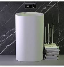 KNIEF Pearl Раковина 50х40х90 см, без отв., отдельностоящая, без перелива, цвет: белый матовый. 0600-051-01/bi matt