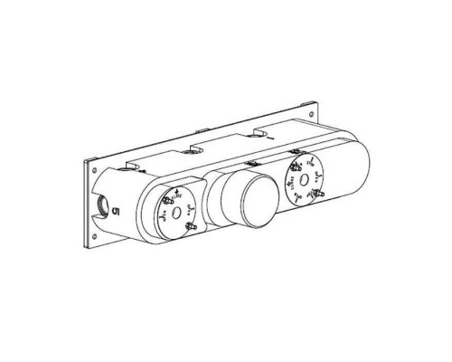 Carimali Встраиваемая часть термостатического смесителя на 4 положения. W5102
