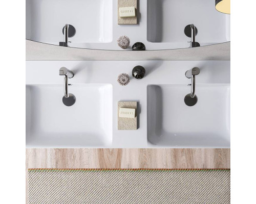 Catalano Premium Раковина двойная 120х47см, подвесная, без отв., цвет: белый глянцевый. 0221220001