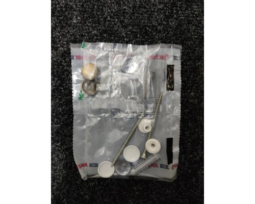 SIMAS Комплект вертикальных крепежей для унитаза/биде с заглушками цвета бронза. F90br