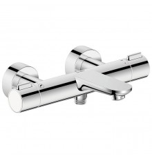 Duravit Wave Смеситель для ванны, настенный, термостатический, цвет: хром. WA5220000010 / WA5220000C10