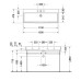 Duravit Vero Air Раковина подвесная 120х47см, без отв., с переливом, шлифованная, цвет: белый. 2350120060