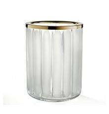 3SC Montblanc Ведро 20х20хh28см, цвет: прозрачный хрусталь/золото 24к. Lucido. MB65ACRGD