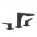 Gessi Rilievo Смеситель для раковины на 3 отв. без донного клапана h=125мм, излив 154мм, цвет: black XL. 59012#299