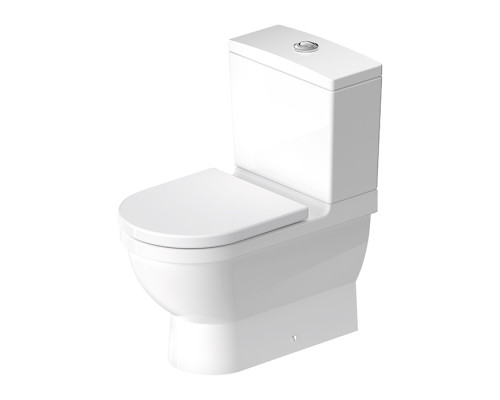 Duravit Starck 3 Унитаз моноблок приставной 65.5х36см., в комплекте с креплением, универсальный выпуск, цвет: белый. 0128090000,  0920100005