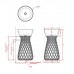 Artceram WIRE Раковина 43 см, без отв., цвет: черный глянцевый. WIL001 03 00