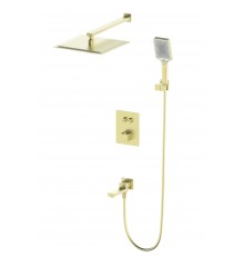 Душевой комплект Wonzon   Woghand WW-88929003-BG, С ВНУТРЕННЕЙ ЧАСТЬЮ, брашированное золото