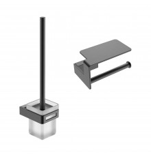 Набор Держатель Boheme Q 10941-GM gun metal + Ершик 10954-GM Gun Metal
