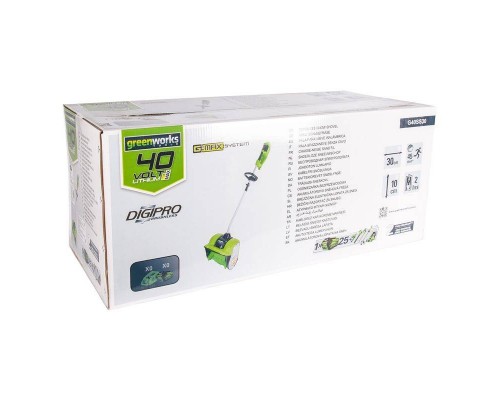 Снегоуборщик аккумуляторный Greenworks GD40SSK4 40V (АКБ 4Ач и ЗУ) Снегоуборщик аккумуляторный Greenworks GD40SSK4 40V (АКБ 4Ач и ЗУ)