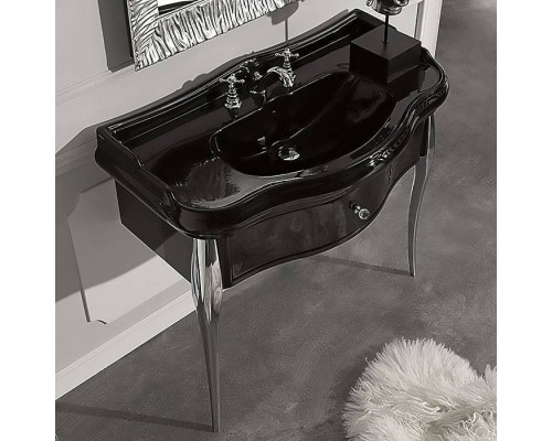Kerasan Retro Комплект мебели 100см, подвесной, Цвет: neco/cromo. 7363K3,  105004 nero*1