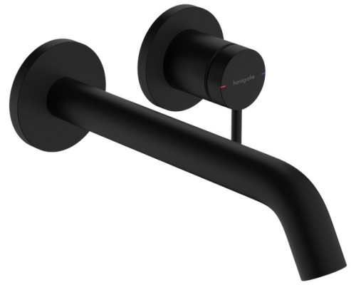 HG 73 351 670 Tecturis S Смеситель для раковины 225 мм, настен., на 2 отв. (внешняя монт. часть) 73351670