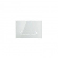 Duravit DuraSystem Клавиша смыва для унитаза 23х15.7см., двойной смыв, бесконтактная, стекло, цвет: белый. WD5003012060