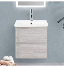 Тумба с раковиной BelBagno Albano-Cer 60 подвесная, rovere vintage bianco