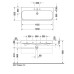 Duravit Happy D.2 Раковина 120х50.5 см, без отв., с переливом, цвет: белый. 2318120060