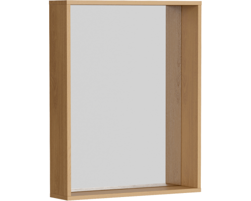 AQ BAS0207DZ Basic Зеркало в раме, верт/гор, 750х600х142 мм, дуб золотой BAS0207DZ