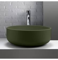 Kerasan Ciotola Раковина 46х17 см, без отв., накладная, без перелива, цвет: Verde muschio. 430211