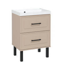 Тумба с раковиной STWORKI Хадстен 60 напольная, латте