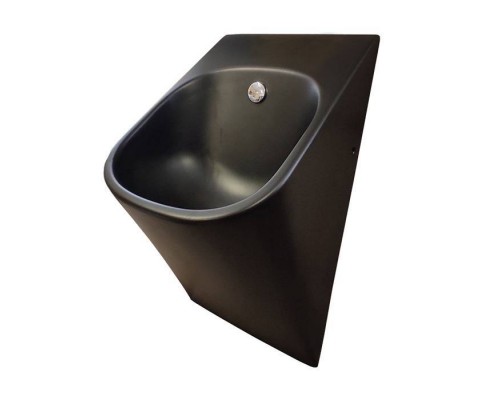 Artceram LA FONTANA 2.0 Писсуар подвесной 33х31хh62см, с сифоном и крепл., saniglaze, цвет: черный матовый. LFO002 17 34