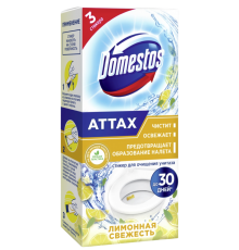 Ароматическая сетка для унитаза Domestos лимонная свежесть 30 г стикер